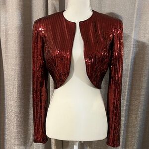 Express Red Sequin Jacket